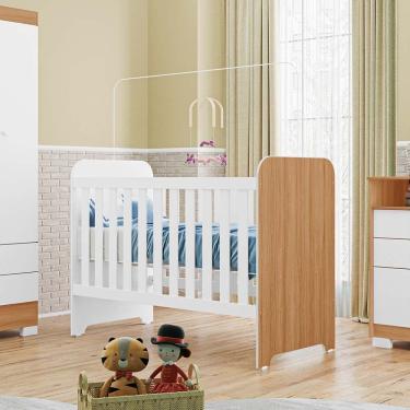 Imagem de Berço Tuboarte Otto 100% MDF Selo Inmetro com Rodízios