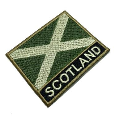 Imagem de BP0004NT03 Bandeira Escócia Patch Bordado Termo Adesivo - BR44
