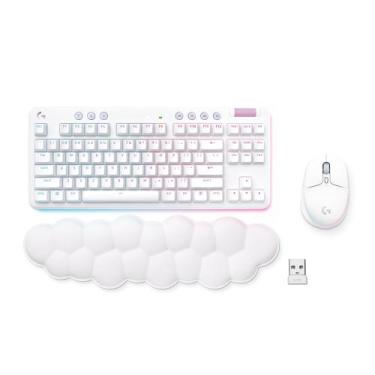 Imagem de Teclado Gaming Combo Logitech G G715 e mouse tátil G705 branco