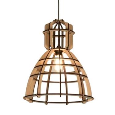 Imagem de Luminária Teto Tipo Pendente Robotnik Mdf - Completa Mdf Cru - LENOBRE