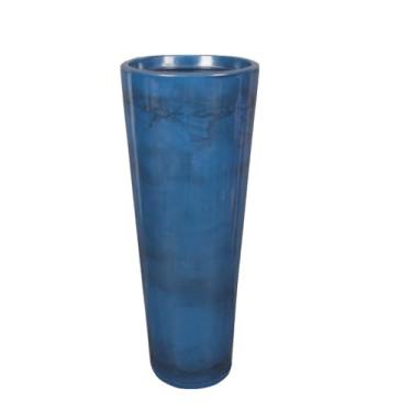 Imagem de Vaso de Planta Decorativo em Polietileno Vasos para Plantas Grandes Coluna Luxo Moderno Casa e Jardim(2,azul marmorizado)