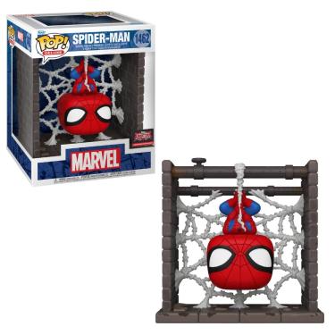 Imagem de Boneco Funko Pop! Deluxe Marvel - Homem-Aranha na Teia