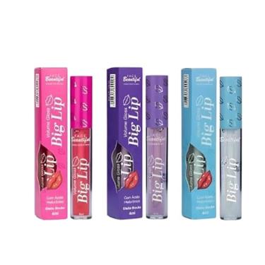 Imagem de Kit Com 3 Big Lip Volume Gloss 4 ml Face Beautiful