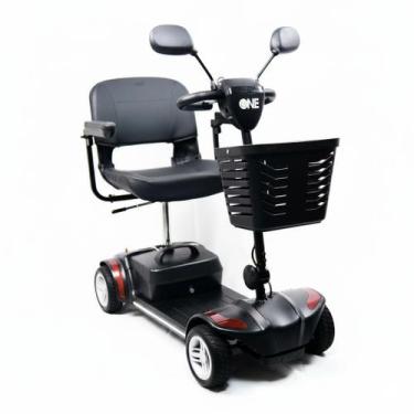 Imagem de Cadeira de Rodas Motorizada Scooter Elétrica Dobrável até 136 kg Compa