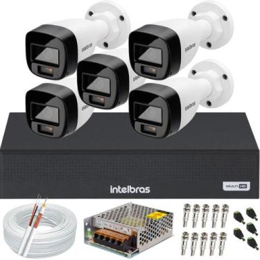Imagem de Kit 5 Câmeras Intelbras Vhd 1220 B Full Color Dvr 08 Canais 1108c colo