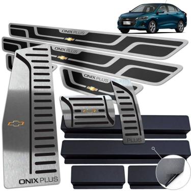 Imagem de Descanso Pedaleira Automático Soleira Onix Plus 2020 Preto