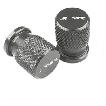 Imagem de Tampas de haste de válvula de pneu de roda de veículo CNC compatíveis com ZX6R ZX-6R ZX-6R ABS 18 2019 2020 2021 todos os anos (titânio)