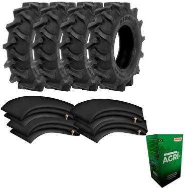 Imagem de Kit 4 Pneus Carreta De Implemento Tracionada 600-14 Rga 34 Rinaldi