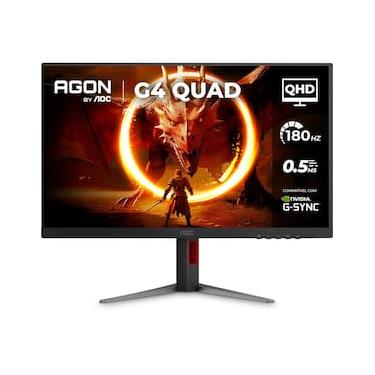 Imagem de Monitor Gamer 27" AOC AGON G4 Quad 27 Q27G4F/57 180Hz 0,5ms IPS G-SYNC Preto e Cinza