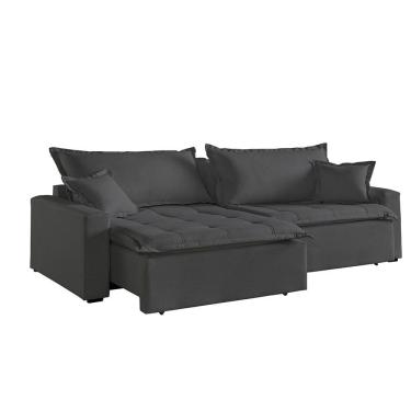 Imagem de Sofá Cama 4 Lugares Retrátil e Reclinável Belize Móveis Mix