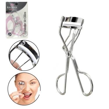 Imagem de Curvex Curvador De Cilios De Inox Cromado Rainha Chic 9X8Cm
