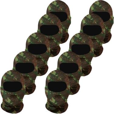 Imagem de Kit 10 balaclavas balaclava touca toca ninja bandana UV50+ - EX311, Ve