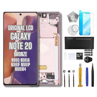 Imagem de Tela original para Samsung Galaxy Note 20 17.0 cm True OEM Pull Digitalizador Screen Touch Assembly SM-N980 N981A N981F N981P N981R4 Display LCD Premium Repair Toolkit (Bronze)