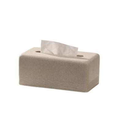 Imagem de Capa para caixa de lenços de papel Caixa de lenços papel criativa arenito, luz sala estar, dispensador guardanapos faciais luxo