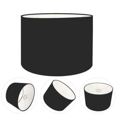 Imagem de Cúpula Abajur Cilíndrica Cp-7017 Ø40x21cm Preto - Vivare