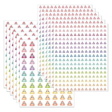 Imagem de 1806 peças de adesivos de cocô para treinamento de penico, 27 estilos adesivos de cocô decorações de festa para professores, cartão, diário, scrapbook, suprimentos de festa infantil (penico12)