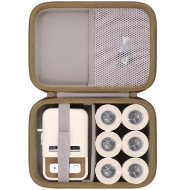 Imagem de Baval Capa para impressora de etiquetas compatível com NIIMBOT B21/B1 Label Maker Impressora térmica de etiquetas e papel de etiqueta de 5 cm (caixa branca)