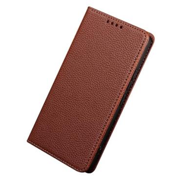 Imagem de Umiup Capa carteira para Samsung Galaxy S24ultra/S24plus/S24, capa de couro PU premium com bloqueio de RFID, suporte magnético fólio, marrom, S24plus