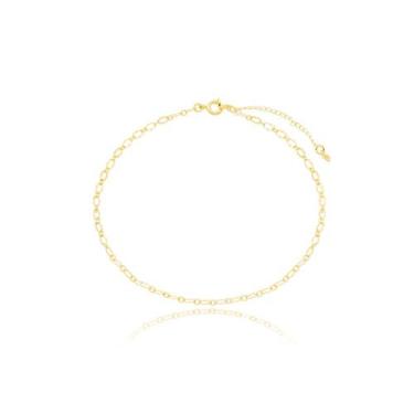 Imagem de Tornozeleira Elos delicados Feminina Banhados a Ouro 18k - Atraktiva J