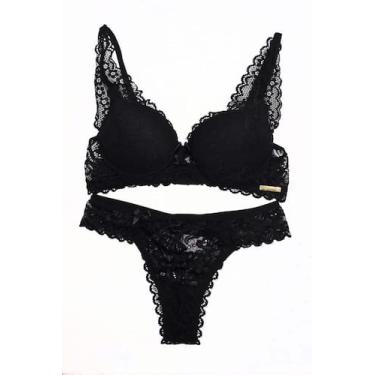 Imagem de Conjunto renda em alça - Labevic Lingerie, M, Verde