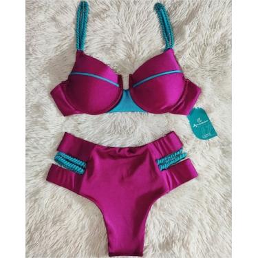 Imagem de Biquíni Suelen - Aquaianna, Vinho, G