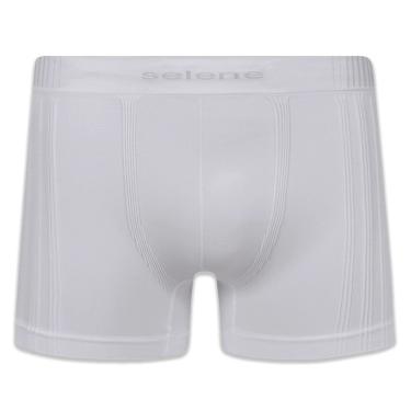 Imagem de Cueca Boxer Selene Sem Costura Masculina - Branco