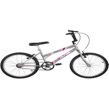 Imagem de Bicicleta de Passeio Ultra Bikes Esporte Aro 20 Reforçada Freio V-Brake Infantil Juvenil Cinza Fosco (Space Gray)