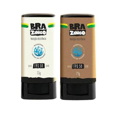 Imagem de Kit Duo Protetor Solar Brazinco - Bege Escuro + Incolor