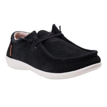 Imagem de Waco Shoe Company Camurça masculina Carefree, Preto, 8.5 Wide