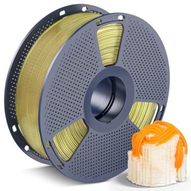 Imagem de SUNLU Filamento PVA 1 kg, filamento de impressora 3D com suporte solúvel em água de 1,75 mm +/-0,03 mm, compatível com PLA, PETG, ABS, ASA, amarelo transparente