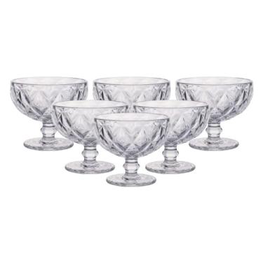 Imagem de JOGO COM 6 TACAS COQUETEL DIAMANTE 310ML KE HOME