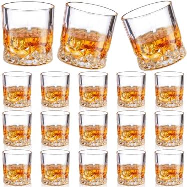 Imagem de Mimorou Pacote com 18 copos de uísque à moda antiga, 200 ml, copos de coquetel para uísque, bourbon, bebidas e coquetéis, presente para homens e mulheres, bar doméstico
