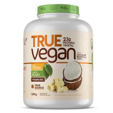 Imagem de True Vegan Proteína Vegana Chocolate Branco Com Coco True Source 1810g