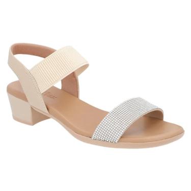 Imagem de Sandália Salto Usaflex Enfeite Feminina