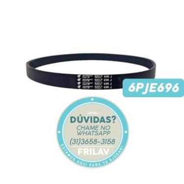 Imagem de Correia Poly V 6PJE696 Multi V - Para Lavadoras Newmaq New Up 10Kg e 1
