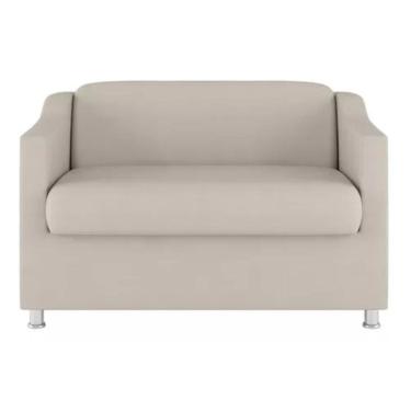 Imagem de Namoradeira Bia Decorativa Reforçada Recepção Clinica Salão Sala De Estar Courino