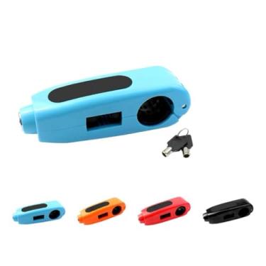 Imagem de Trava de Segurança para Manete de Moto, Dispositivo de Proteção Antifurto, Acessório Universal para Motocicleta