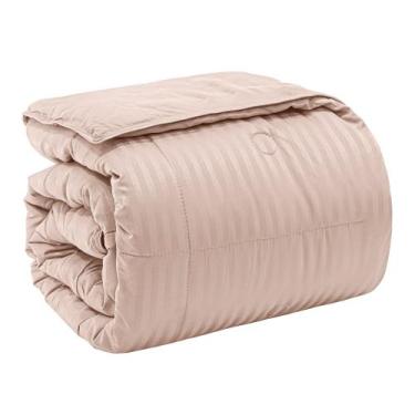 Imagem de Edredom king hotel jacquard - rosa 120915 - First Class, King, Rosa