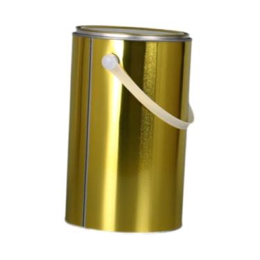 Imagem de Fenteer Lata de tinta, lata de metal com alça, recipiente de ferro e multiuso com tampa para verniz e materiais de arte DIY, 6l