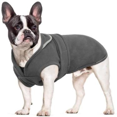 Imagem de Casaco de inverno para cães Kuoser Canvas Warm Refletive Fleece Grey