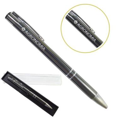 Imagem de Caneta Personalizada Coloridas Cursos Metal Profissional Agronomia - S
