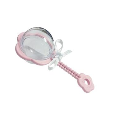 Imagem de Kit 5 Mini Chocalhinho Chá De Bebê Fralda Revelação Menina e Menino Para Personalizar (Rosa Bebê)