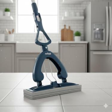 Imagem de Rodo Mop Espremedor Dobrável (27 cm): A Revolução da Limpeza Sem Esforço