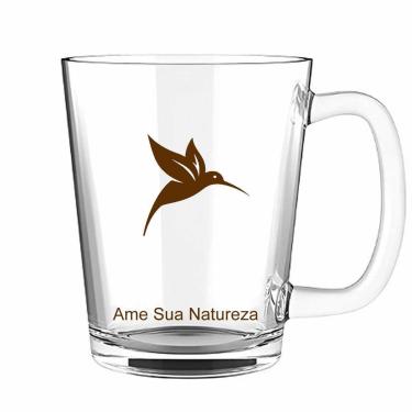 Imagem de Caneca de Vidro - 450ml Marron - Pura Vida-Masculino