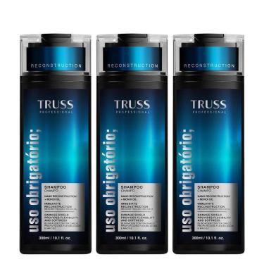 Imagem de Truss Uso Obrigatório Kit Shampoo 3X300Ml