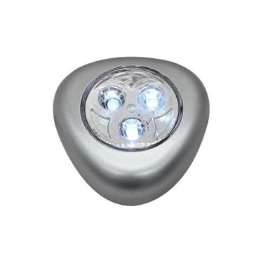 Imagem de Luz de pressão LED triangular - operada por bateria, luz sob o balcão, com adesivo traseiro