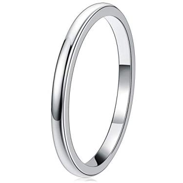 Imagem de Três chaves joias 1 mm 2 mm 4 mm 6 mm 8 mm anel de casamento de titânio de tungstênio para mulheres aliança masculina banhada a prata polida 7