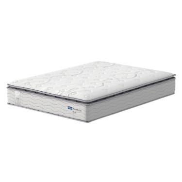 Imagem de Cama Box Baú Marrom E Colchão Amsterdã Molas Ensacadas Queen Probel