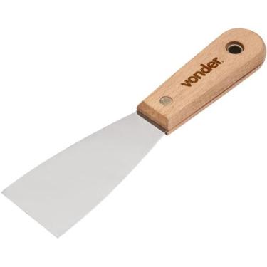Imagem de Espátula betumadeira aço inox 1.1/2" 3,8cm cabo mad Vonder