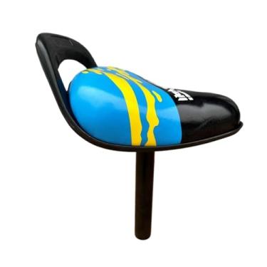Imagem de KiBcsLic Substituição de selim de bicicleta infantil, fácil de usar, com canote de 25 mm de diâmetro, ao desgaste, peça para bicicleta esportiva, Azul E Amarelo